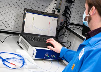 device for optical backscatter reflectometry (OBR)