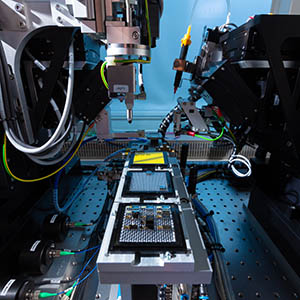 PIC hybrid assembly on automated machine