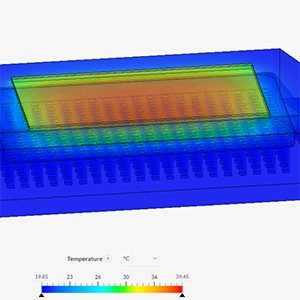 thermal simulation of photonic integrated circuit