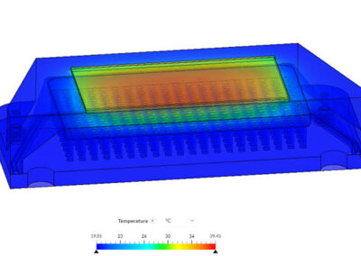 thermal simulation of optoelectronic module