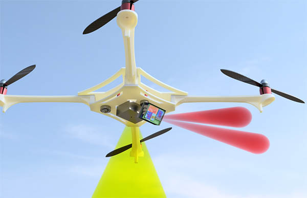 drone as a mobile network link for 5G signal distribution