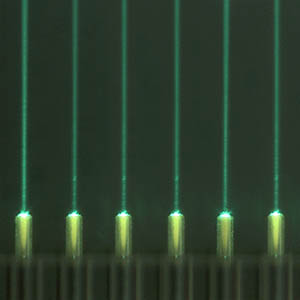 lensed fiber array green light