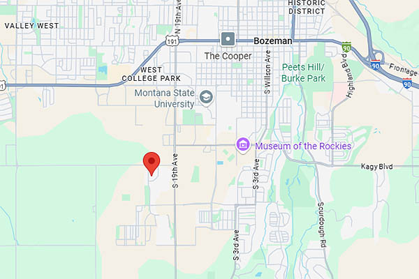 map Bozeman PHIX Inc