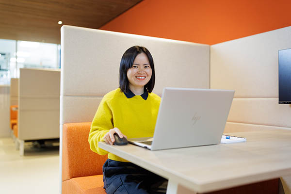 Sales engineer Chunting Zhong in the PHIX office.