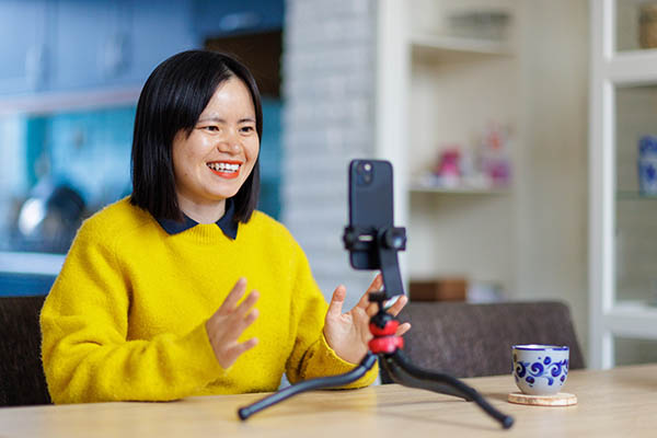 Chunting Zhong in a video conference