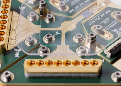 closeup of the PHIX RF Characterization Package
