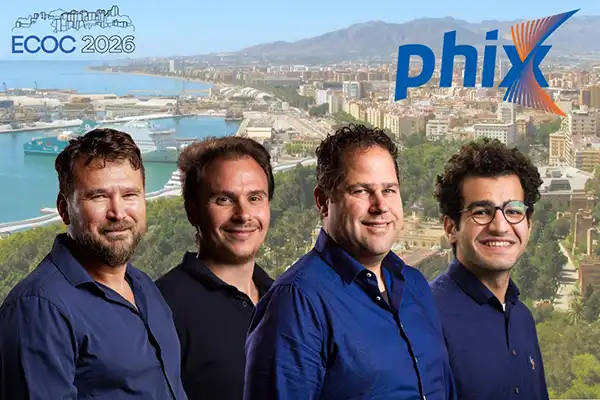 PHIX sales team present at ECOC Exhibition 2026.
