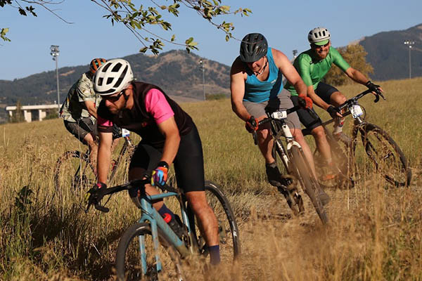 Mountain bike race in Bozeman, Montana.